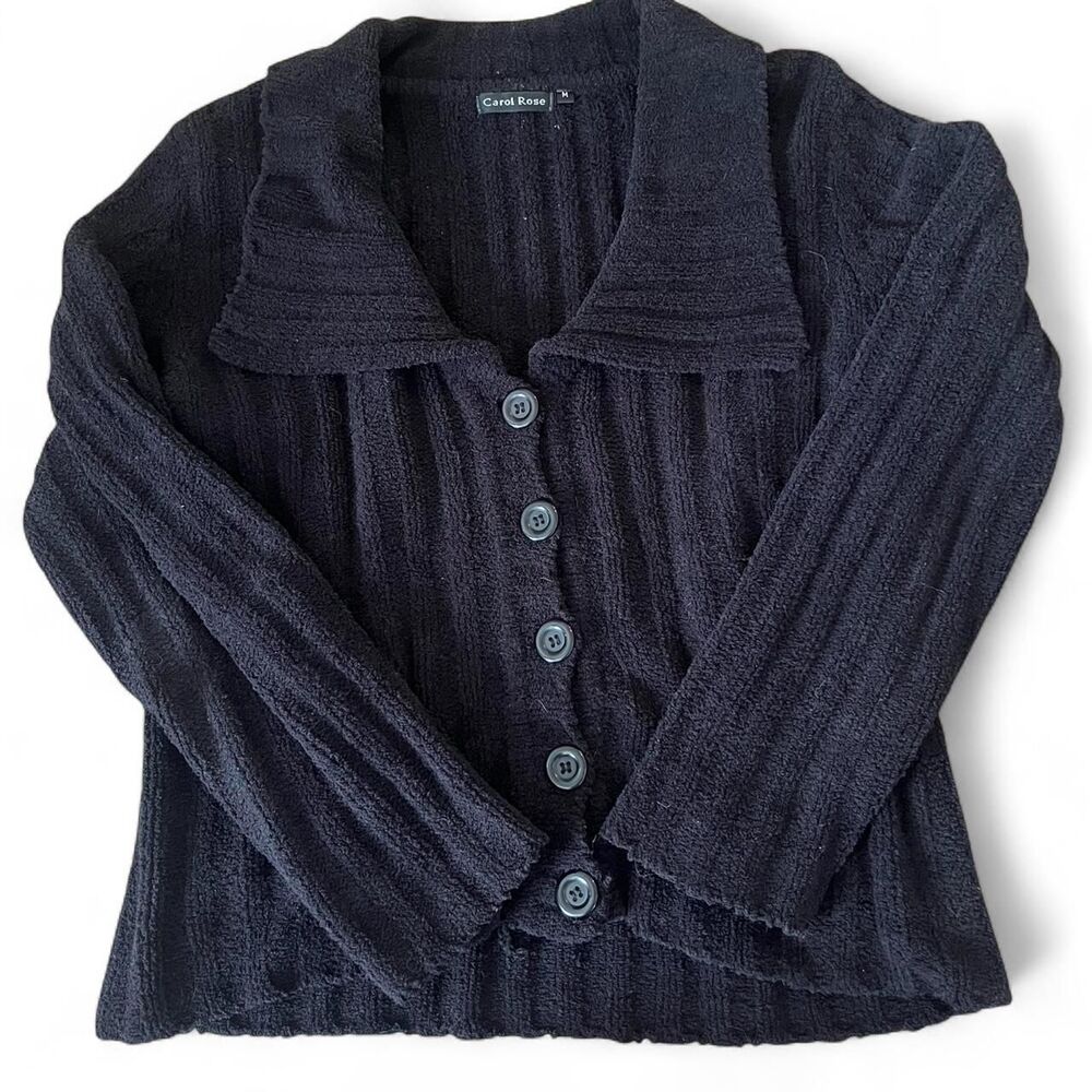 Unbranded Women's Black and Navy Cardigan
